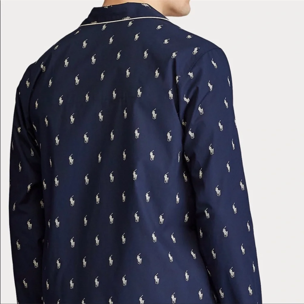 Polo Ralph Lauren Signature Pony Pajama Shirt Blue Size 3X NWT